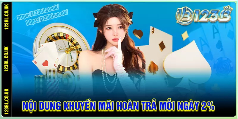 Nội dung chi tiết sự kiện hoàn trả mỗi ngày 2% 123b
